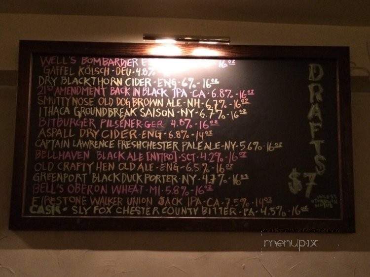 Albion - New York, NY menu_pic