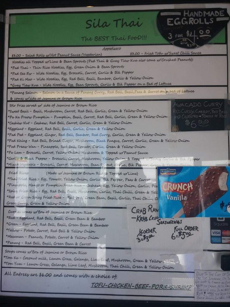Sila Thai - Portland, OR menu_pic