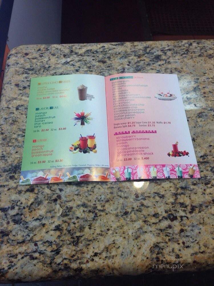 T&K Water and Ice Cream - Downey, CA menu_pic