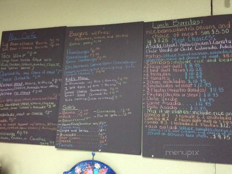 Dos Hermanos - San Miguel, CA menu_pic