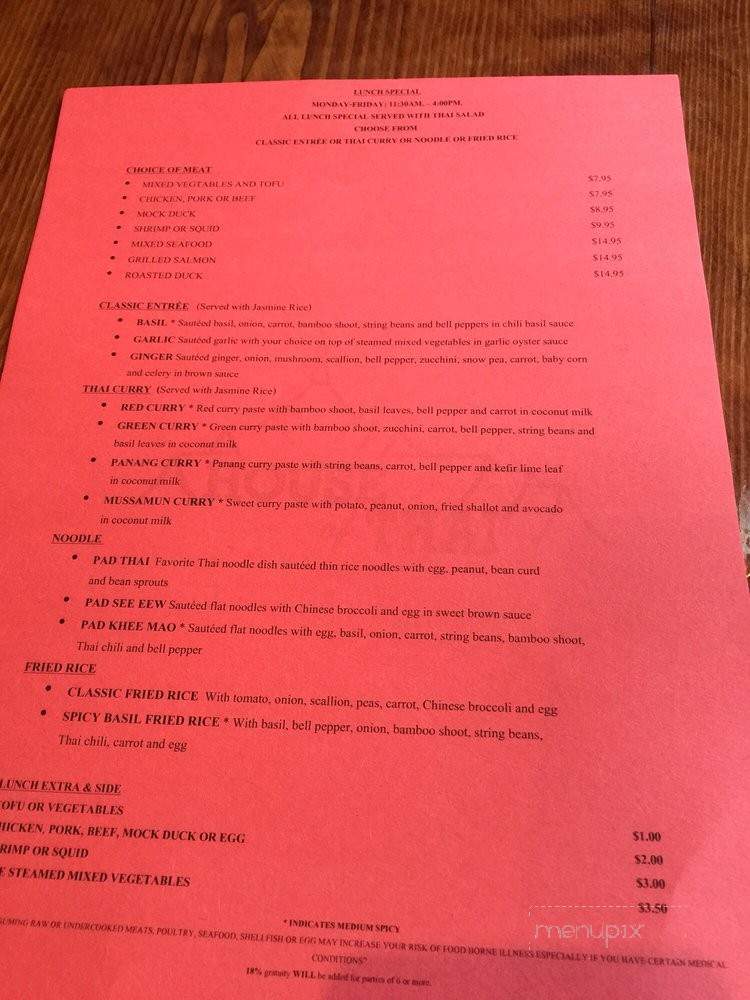 House of Thai - Long Island City, NY menu_pic