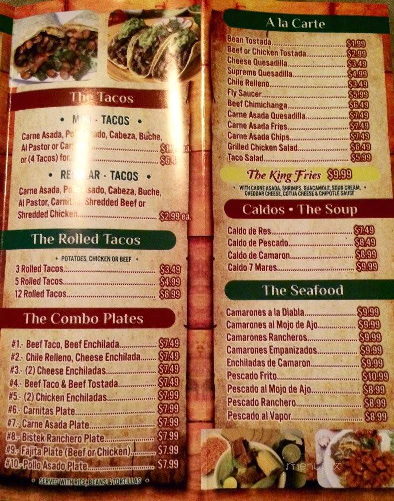Los Reyes Taco Shop - San Diego, CA menu_pic