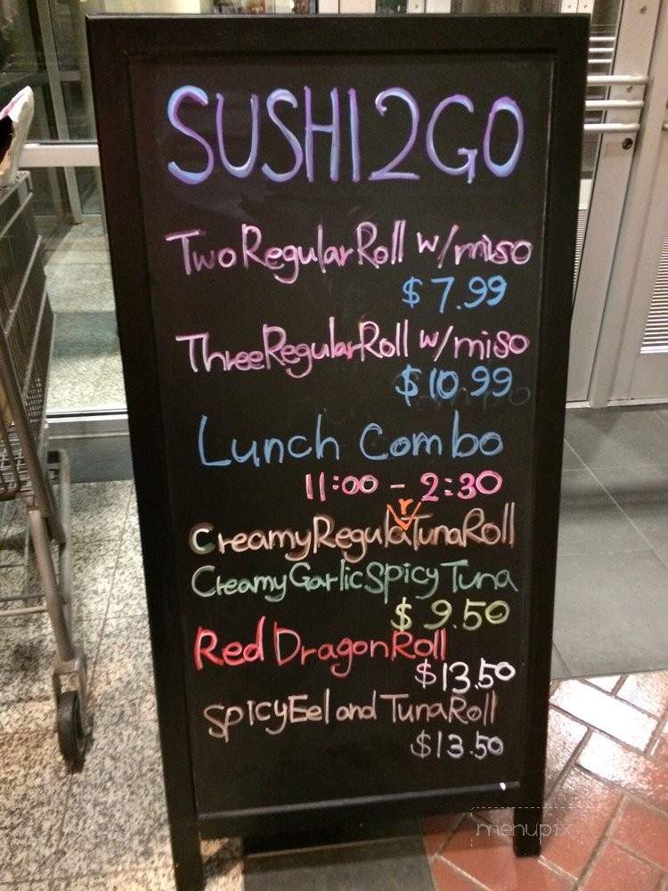 Sushi 2 Go - Arlington, VA menu_pic