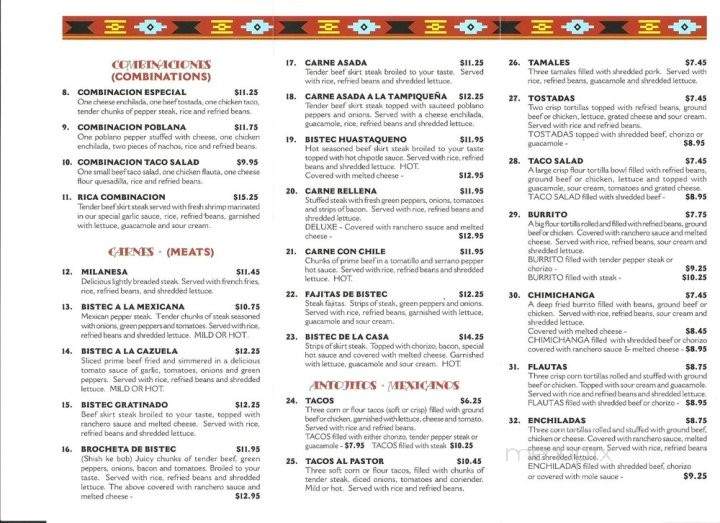 El Niagara Mexican Restaurant - Woodstock, IL menu_pic