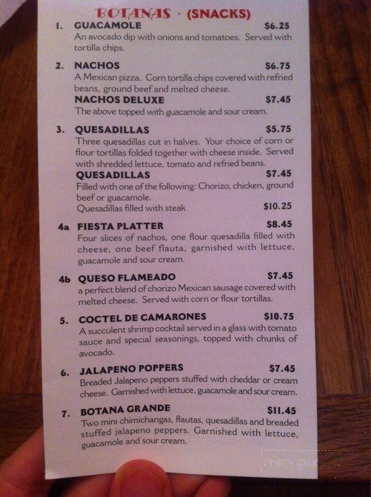 El Niagara Mexican Restaurant - Woodstock, IL menu_pic