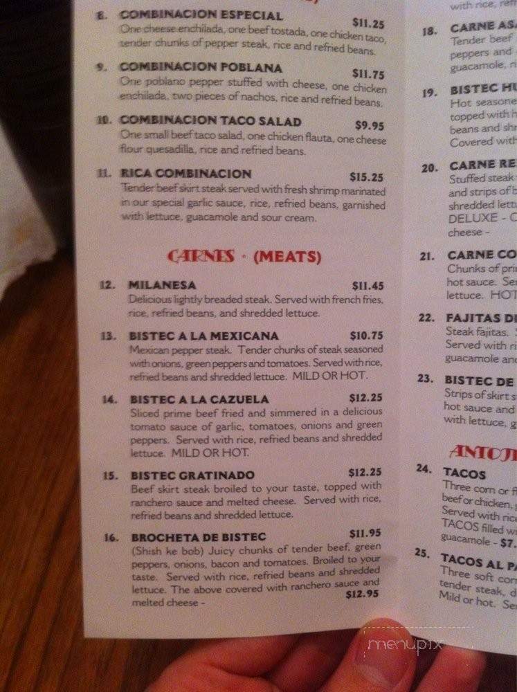 El Niagara Mexican Restaurant - Woodstock, IL menu_pic