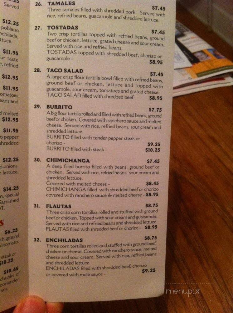 El Niagara Mexican Restaurant - Woodstock, IL menu_pic