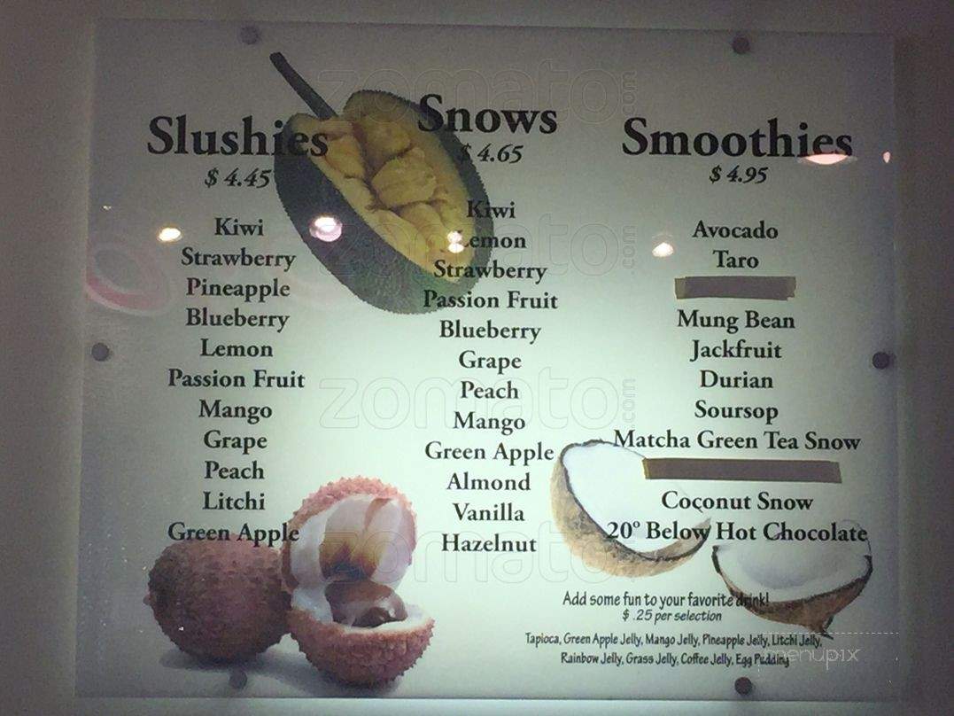 Fro-Yo Cup - Arlington, TX menu_pic