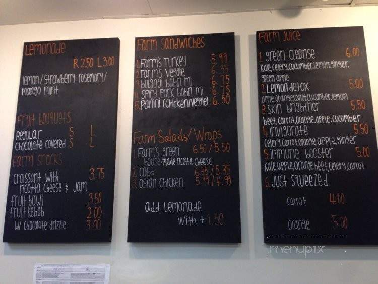Fruit Farm - Los Angeles, CA menu_pic