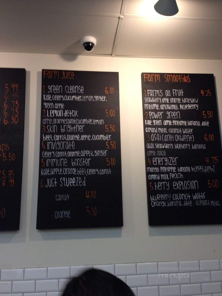 Fruit Farm - Los Angeles, CA menu_pic