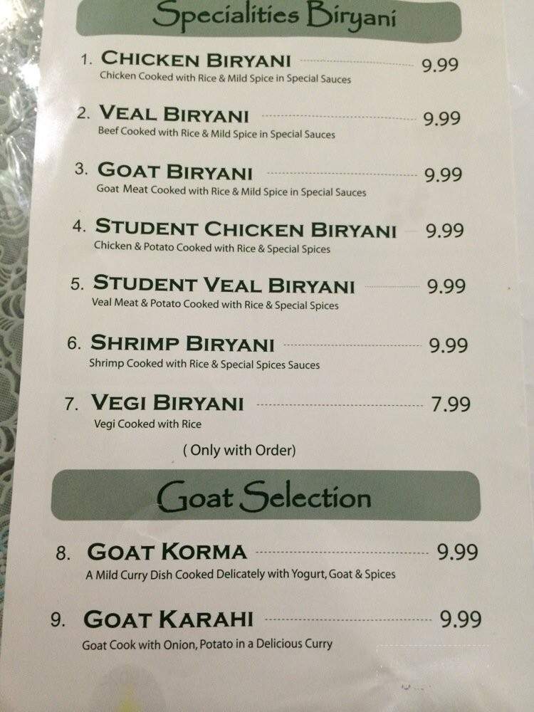 Biryani House - Hawthorne, CA menu_pic