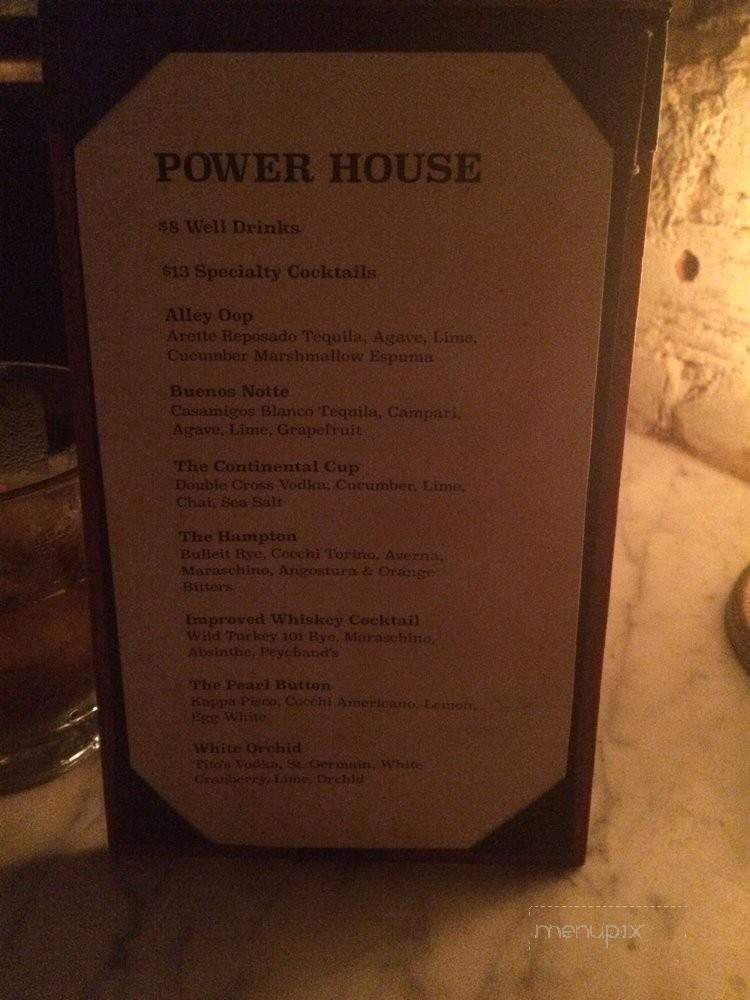 Power House - Los Angeles, CA menu_pic