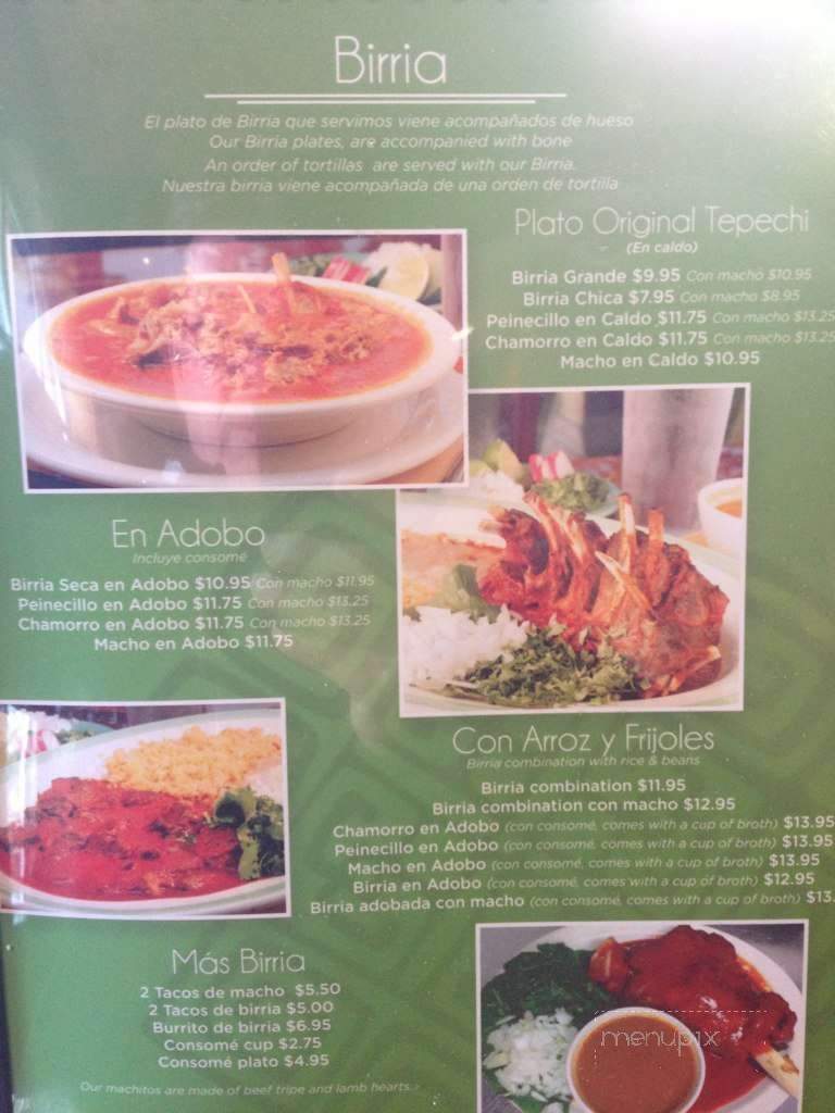 Birrieria Tepechi - Long Beach, CA menu_pic