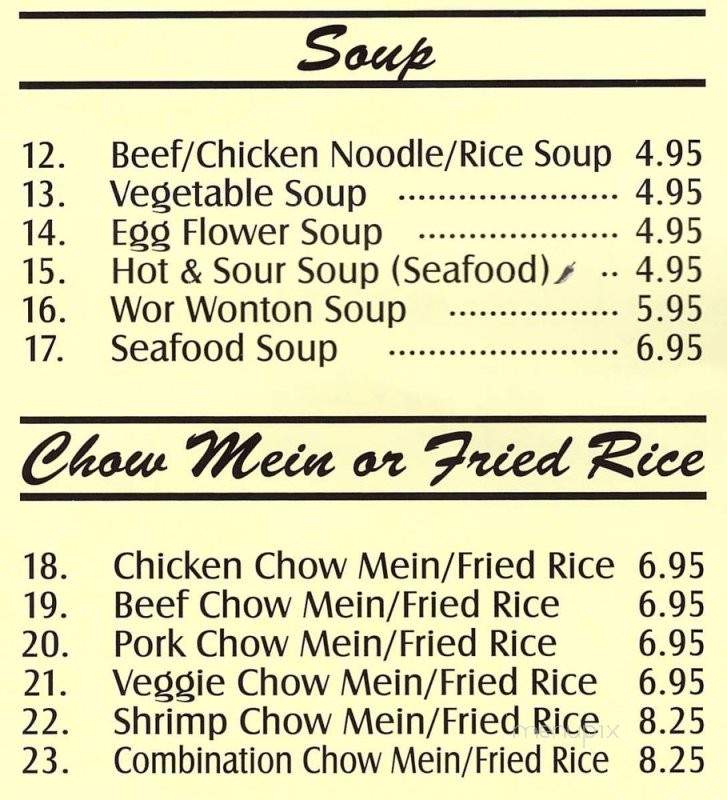 Lucky Express Chinese Cuisine - Long Beach, CA menu_pic