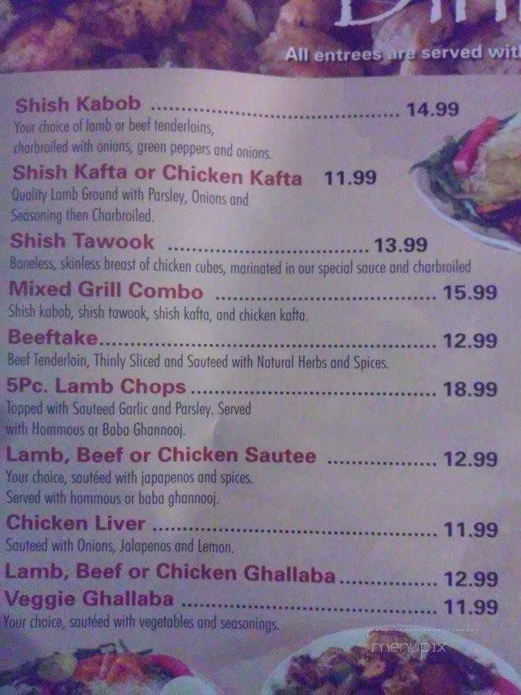 Cedar Kabob & Cafe - Sterling Heights, MI menu_pic