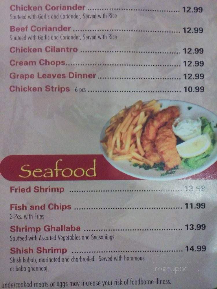 Cedar Kabob & Cafe - Sterling Heights, MI menu_pic