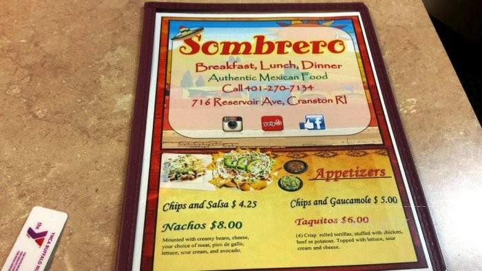/251060451/Sombrero-Mexican-Grill-Cranston-RI - Cranston, RI