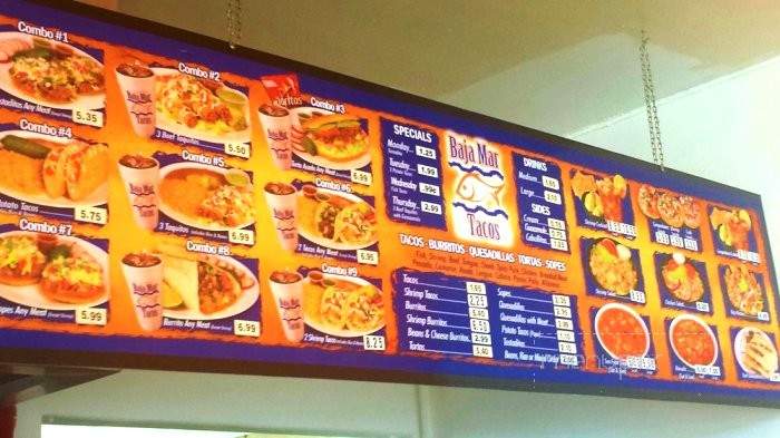 Baja Mar Taco - Pico Rivera, CA menu_pic