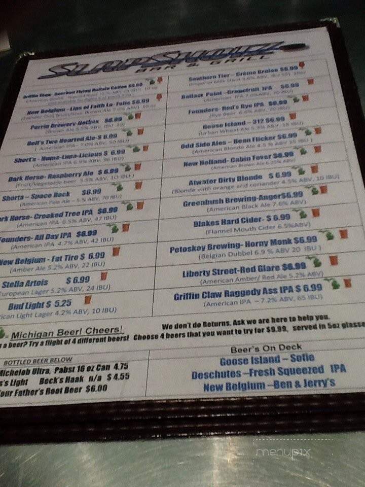 Slapshotz Bar & Grill - Detroit, MI menu_pic