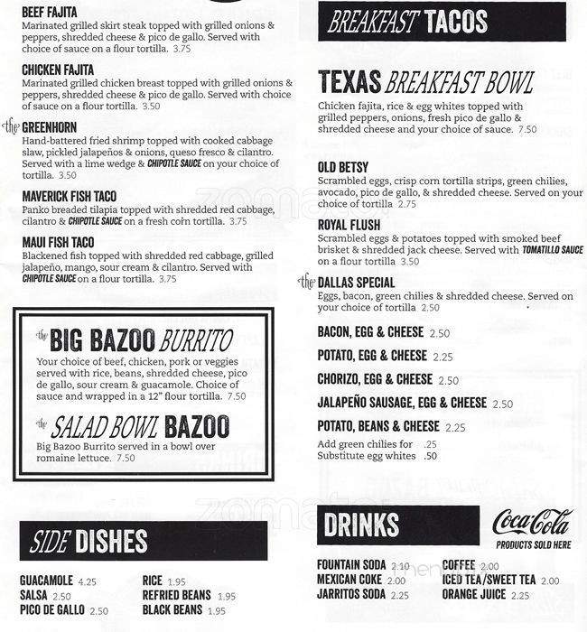 Online Menu of Lone Star Taco, Deer Park, TX