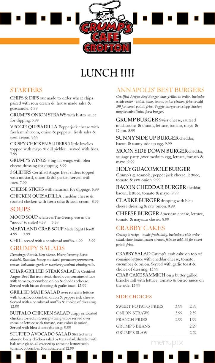 /250392624/Grumps-Cafe-Crofton-Menu-Gambrills-MD - Gambrills, MD