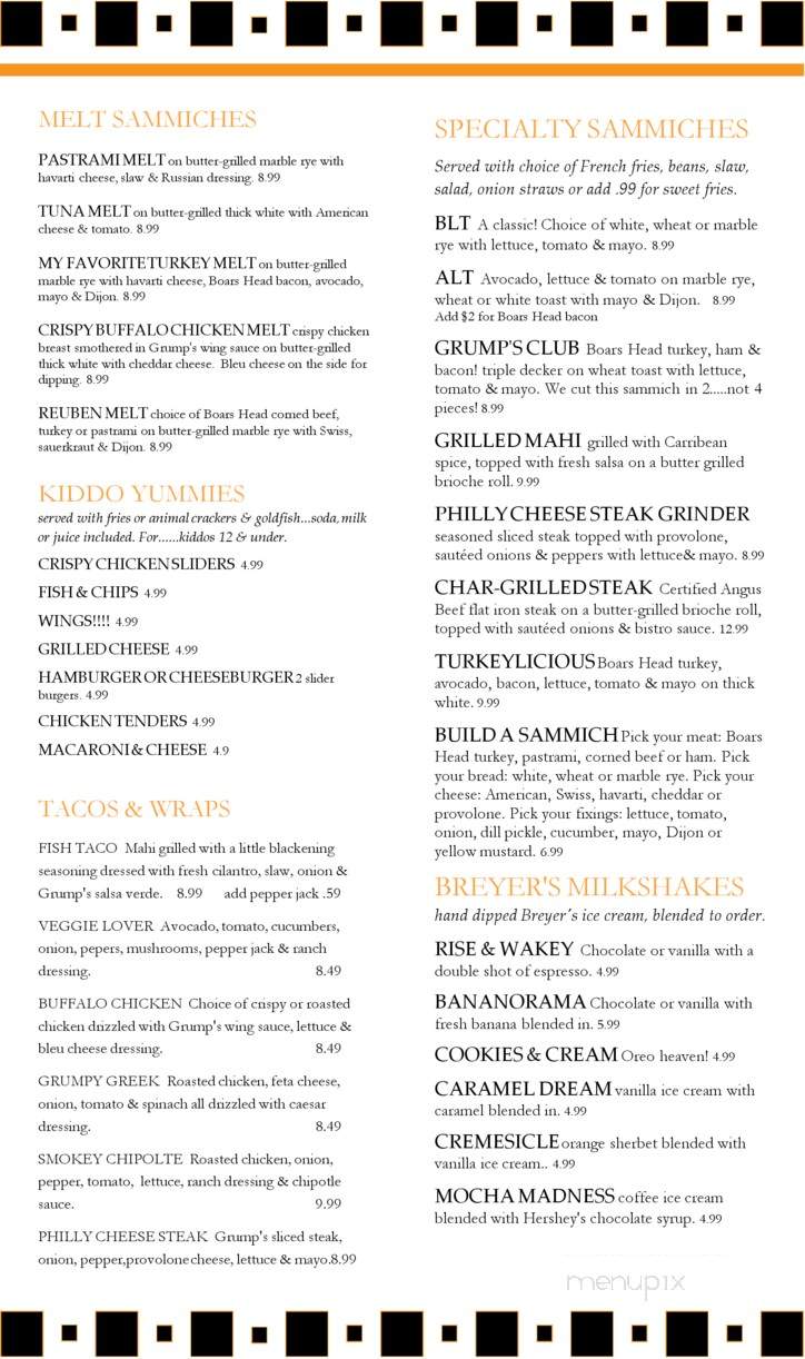 /250392624/Grumps-Cafe-Crofton-Menu-Gambrills-MD - Gambrills, MD