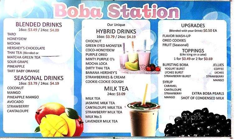 Halo Halo Bar & Boba Station - Suisun City, CA menu_pic