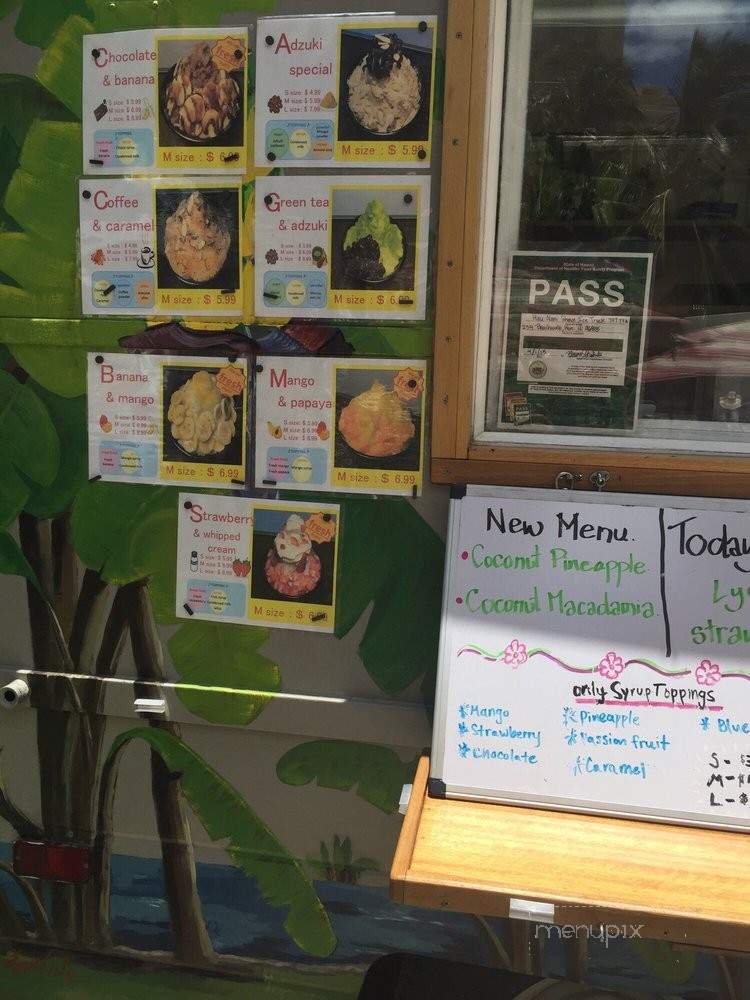 Hau Nani Shave Ice - Honolulu, HI menu_pic