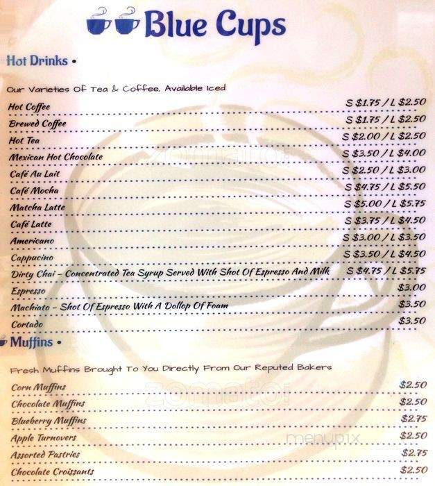 Blue Cups - Woodside, NY menu_pic