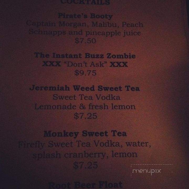 Blue Monkey - Birmingham, AL menu_pic