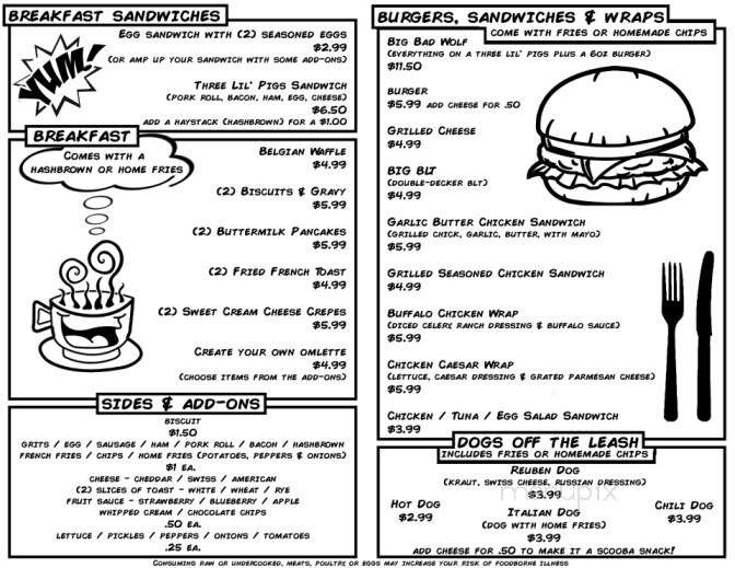 Cray Cafe - Milltown, NJ menu_pic