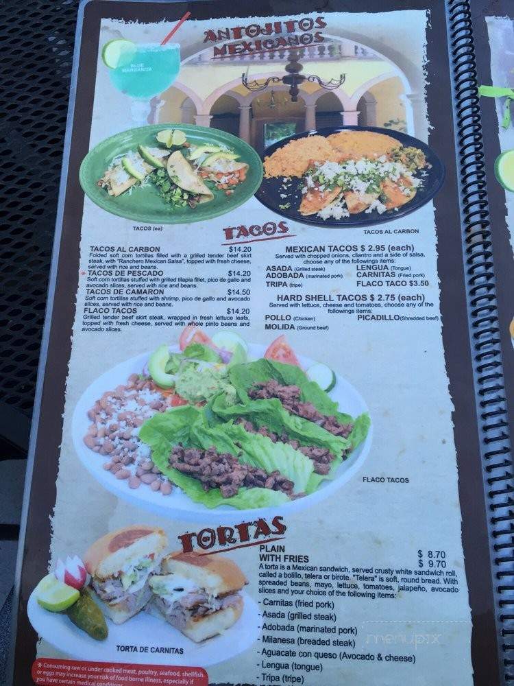 La Hacienda Bar & Grill - Estes Park, CO menu_pic