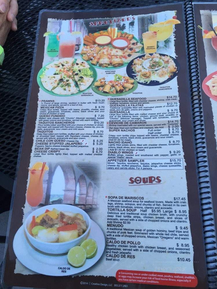 La Hacienda Bar & Grill - Estes Park, CO menu_pic