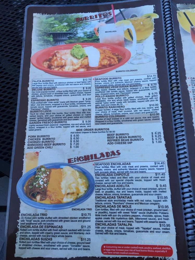 La Hacienda Bar & Grill - Estes Park, CO menu_pic