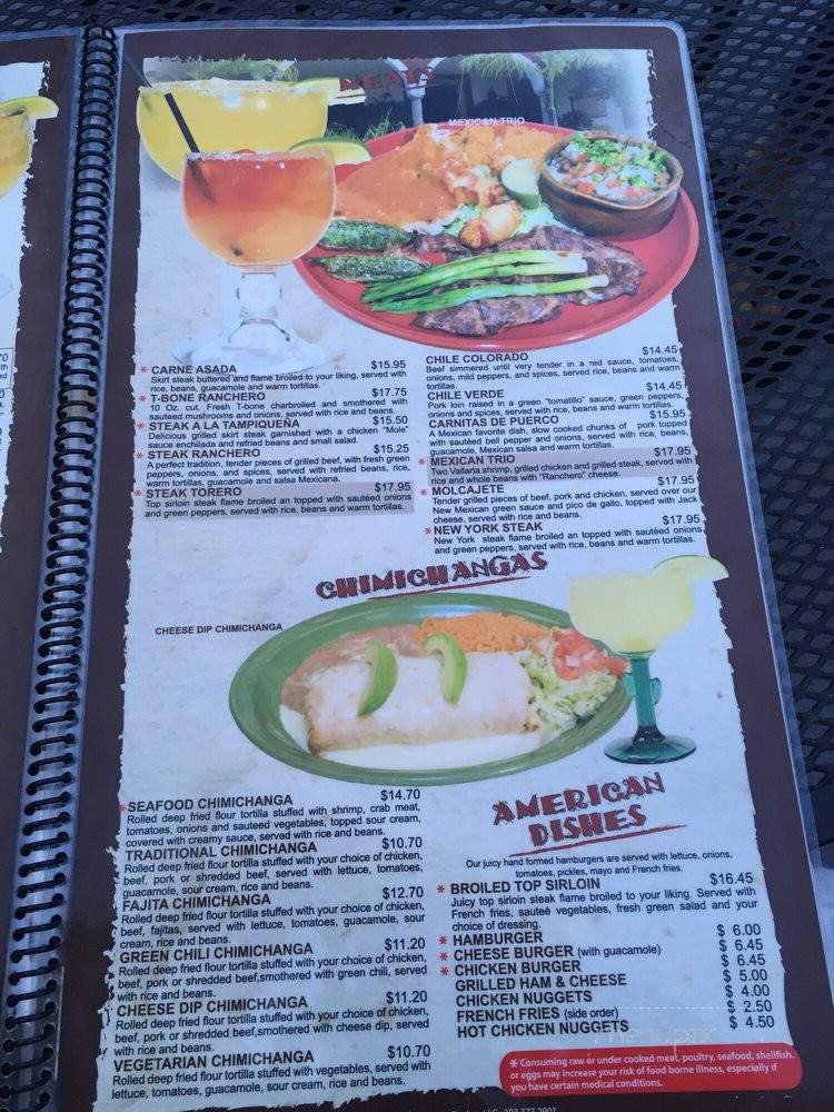 La Hacienda Bar & Grill - Estes Park, CO menu_pic