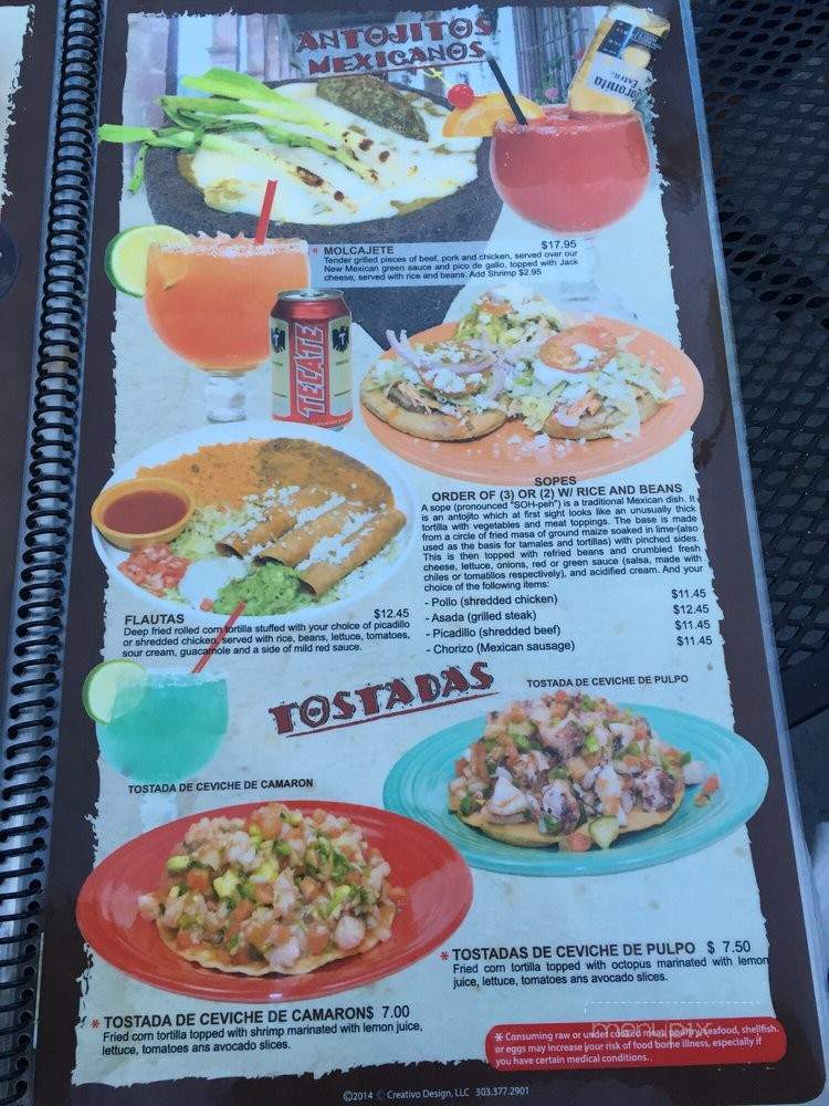 La Hacienda Bar & Grill - Estes Park, CO menu_pic
