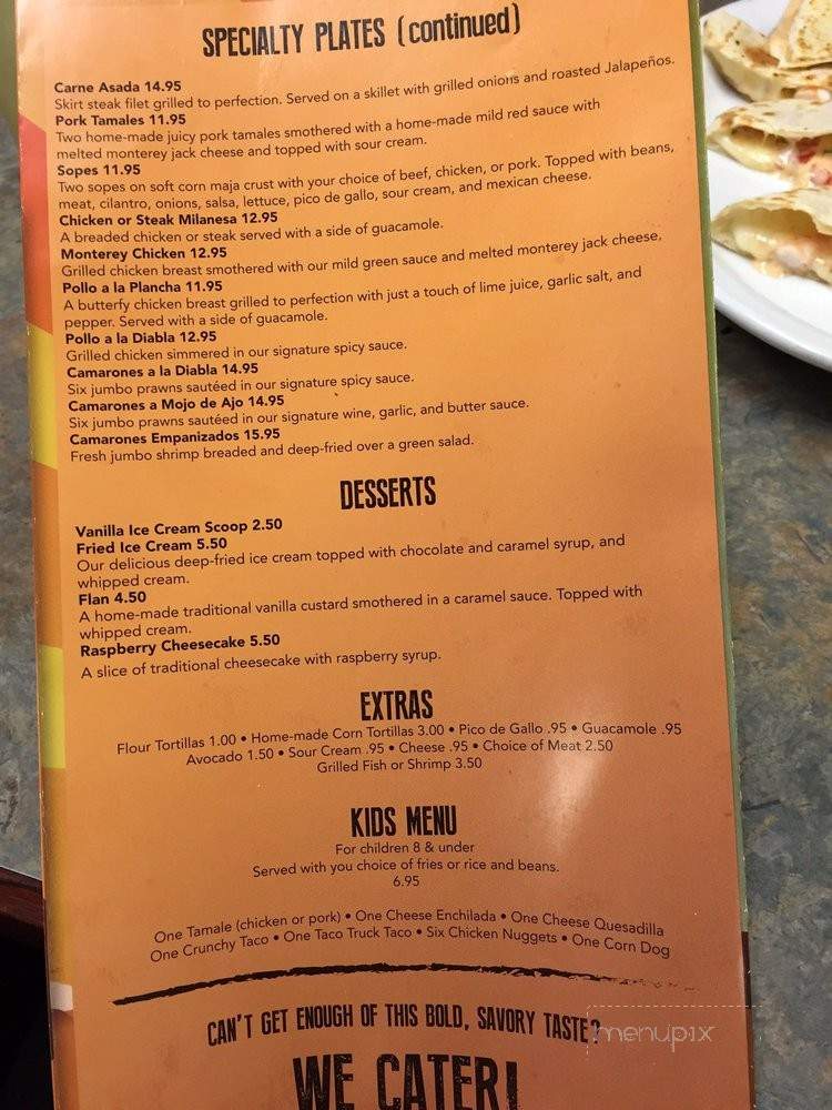 La Salsa Fresh Mexican Grill - Riverbank, CA menu_pic