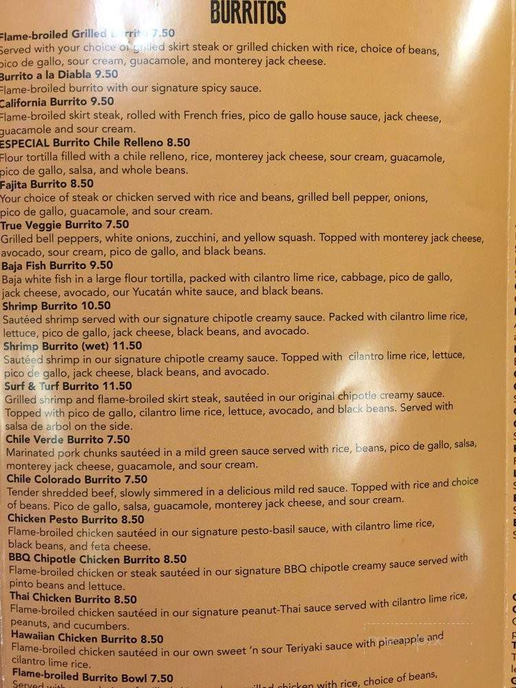 La Salsa Fresh Mexican Grill - Riverbank, CA menu_pic