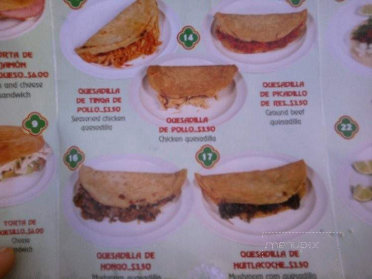La Fondita - Hyattsville, MD menu_pic