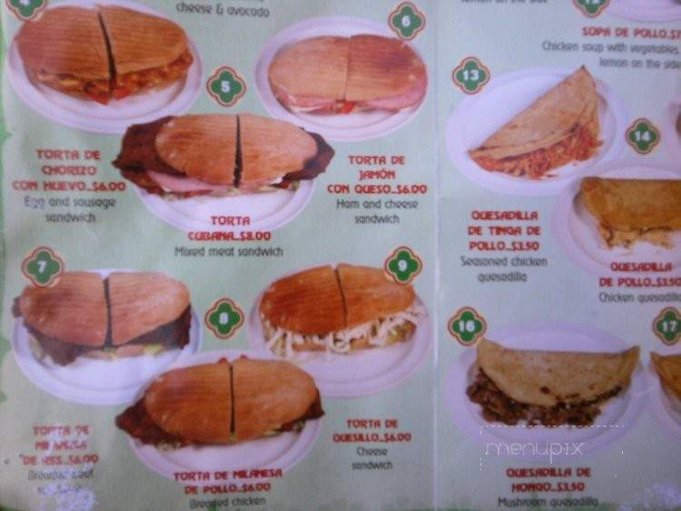 La Fondita - Hyattsville, MD menu_pic