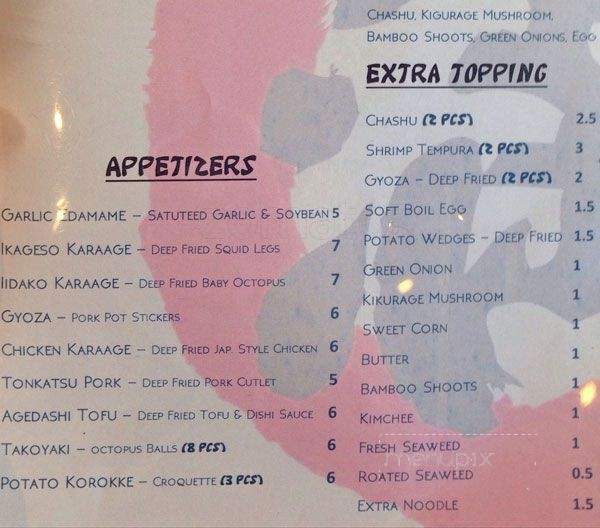 Mitasu - Cupertino, CA menu_pic