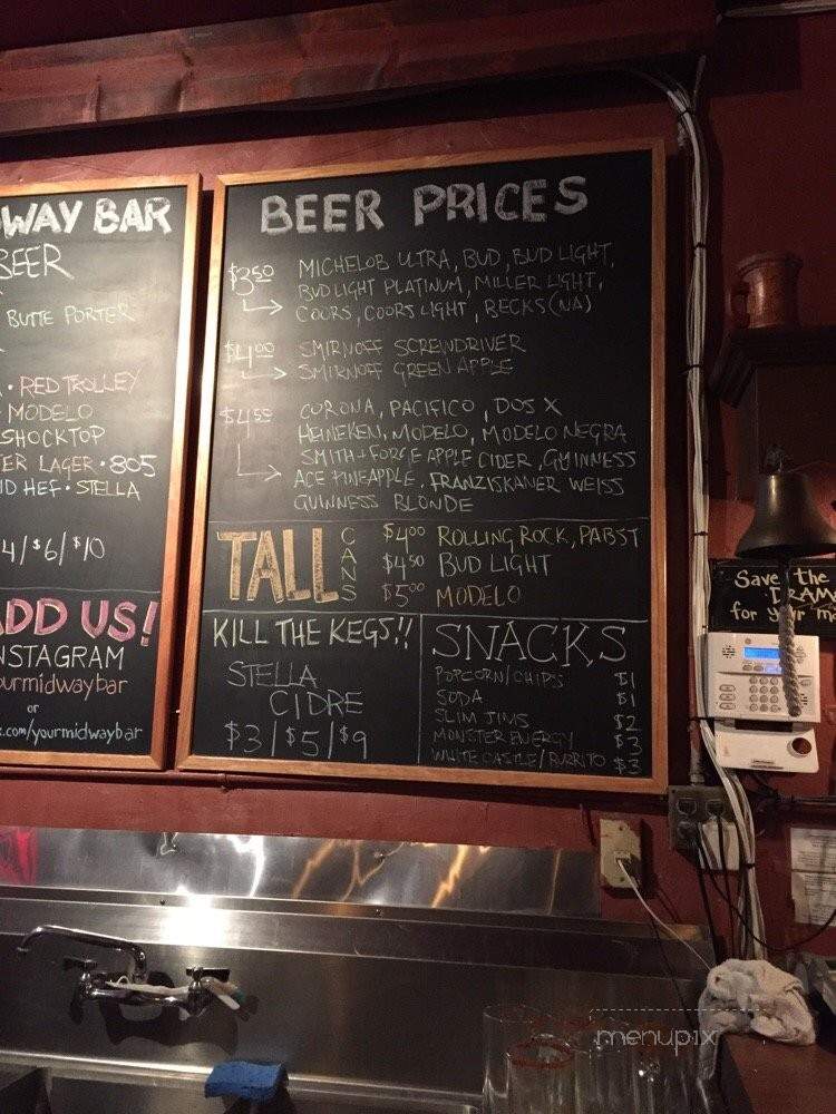 The Midway Bar - Bellflower, CA menu_pic
