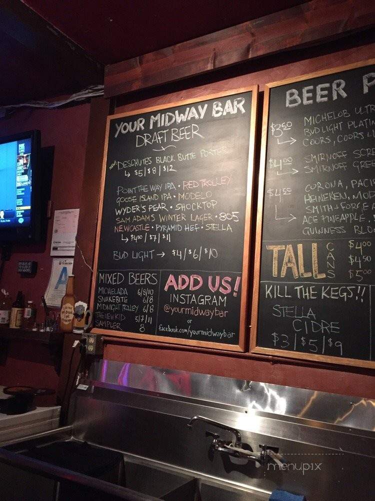 The Midway Bar - Bellflower, CA menu_pic