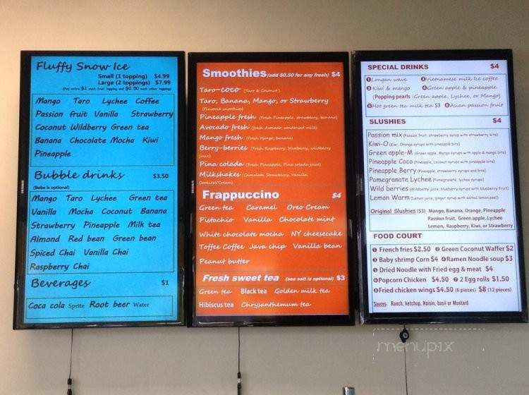 Snow Iceland - Ontario, CA menu_pic