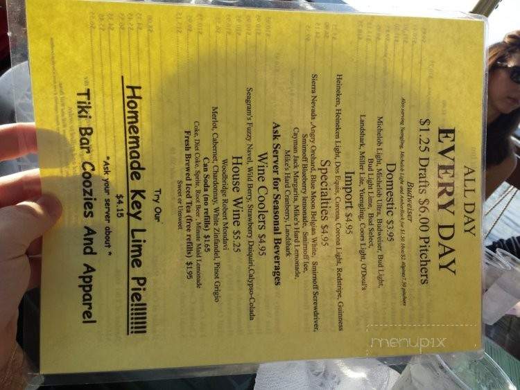 Tiki Bar - Minneola, FL menu_pic