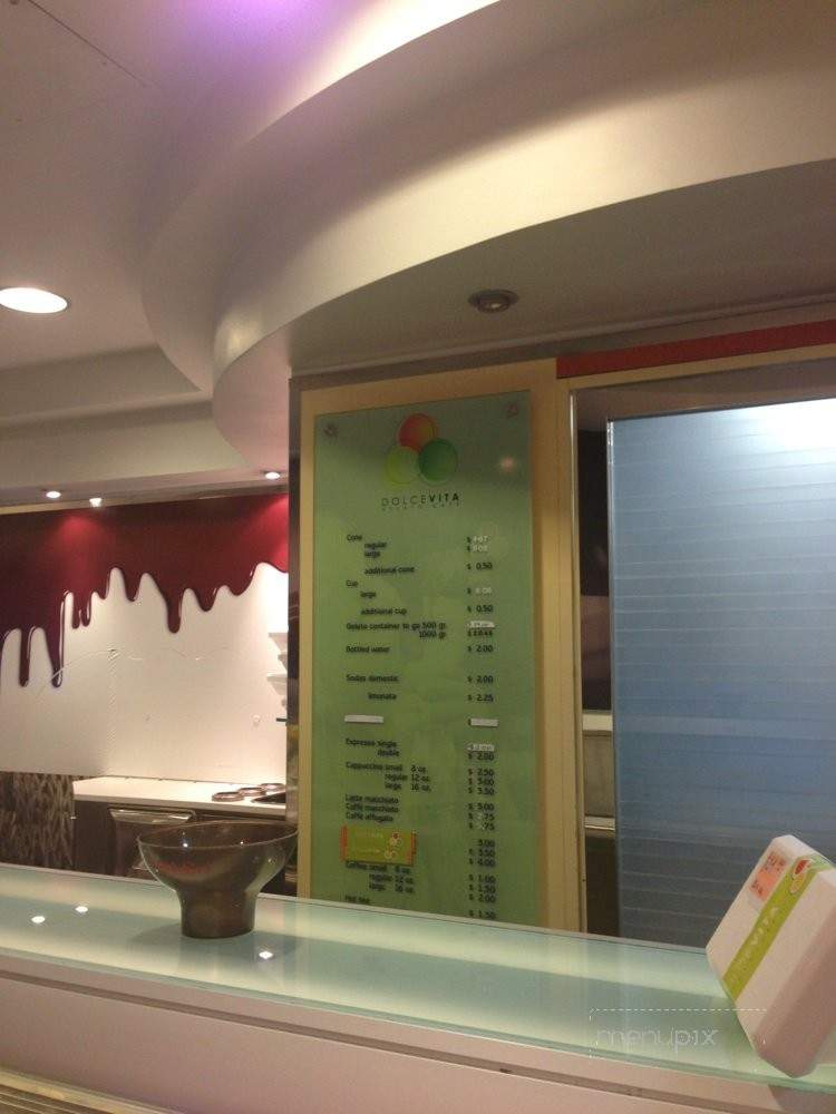 Dolce Vita Gelato Cafe - Coconut Grove, FL menu_pic