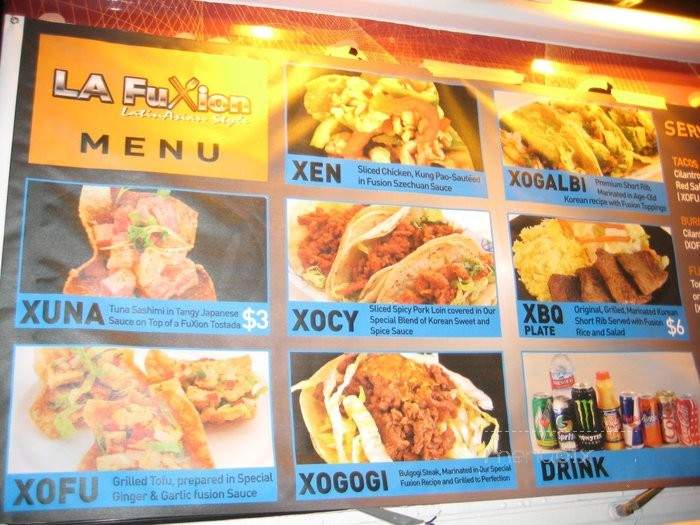 LA FuXion - Los Angeles, CA menu_pic