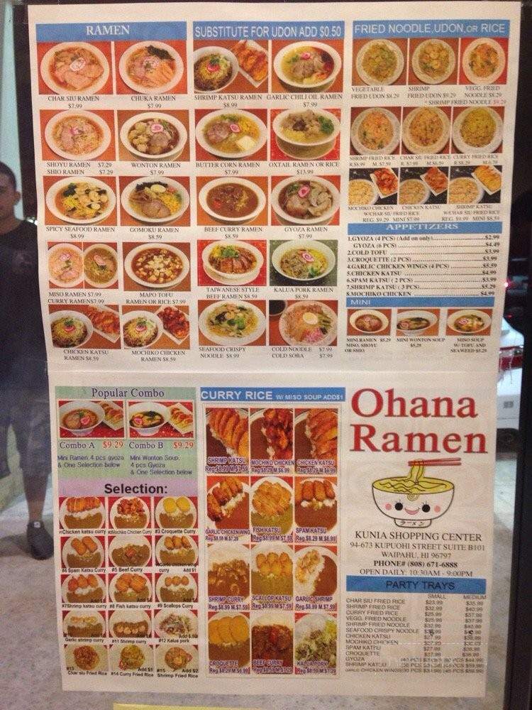 Ohana Ramen - Waipahu, HI menu_pic