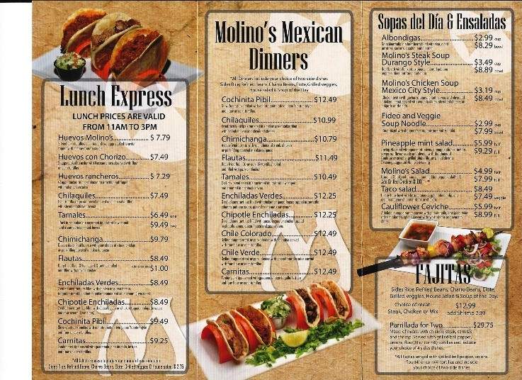 Molino's - Wichita, KS menu_pic