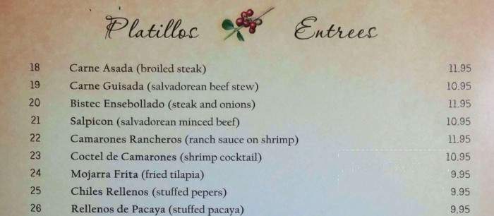 El Cafetalito - Commerce, CA menu_pic